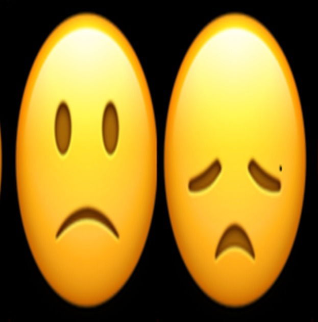 melhores emojis para expressar tristeza