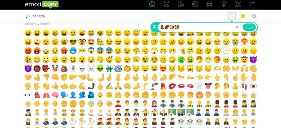 atalho para copiar emoji mac