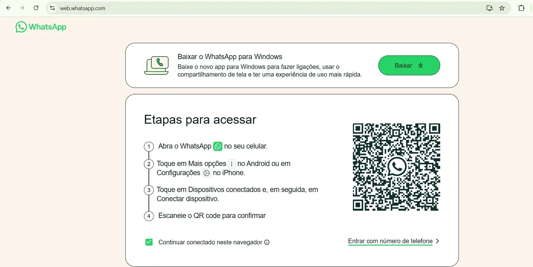 Como resolver problemas de conexão do WhatsApp Web
