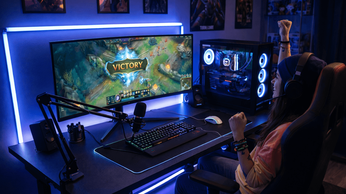 ergonomia pc setup confortável 2026