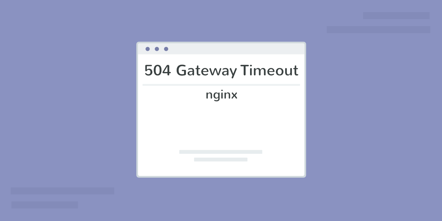 erro 504 gateway timeout
