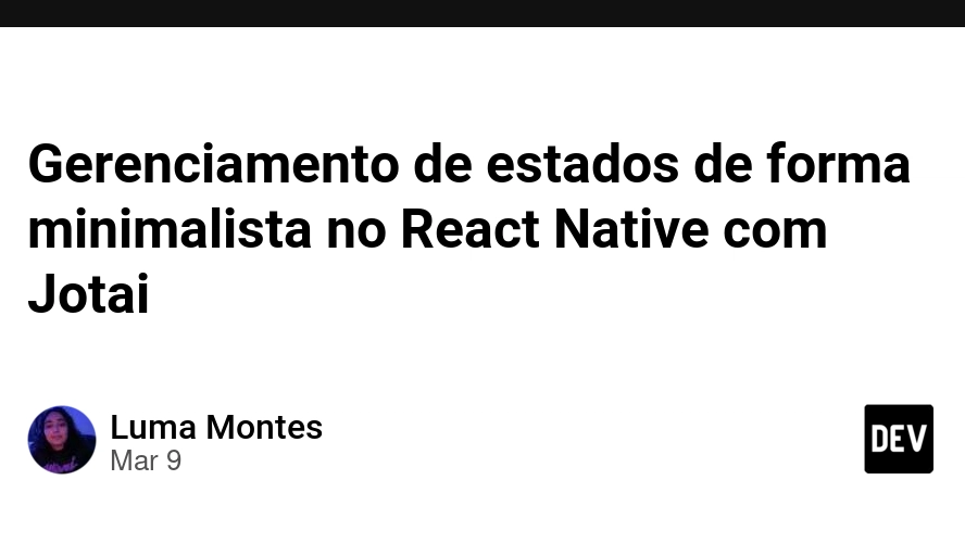 5 ideias de títulos:
1. Jotai: Simplificando o Gerenciamento de Estado em Aplicações React
2. Guia Completo de Jotai: Do Básico ao Avançado
3. Jotai vs. Redux: Qual a Melhor Escolha para o Seu Projeto?
4. O Poder dos Átomos: Como o Jotai Revoluciona o Estado no React
5. Integrando Jotai com Persistência de Dados e Estados Assíncronos