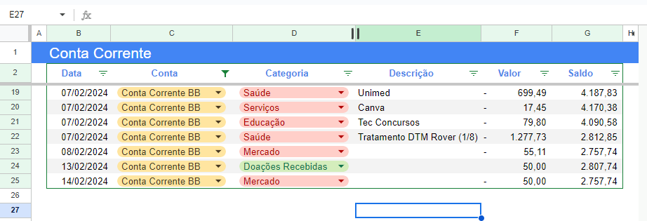 excel lista suspensa
