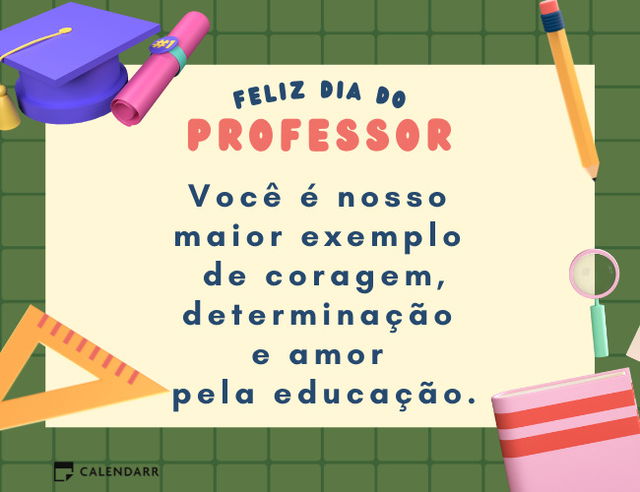 feliz dia dos professor