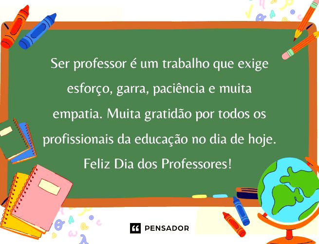 feliz dia dos professor