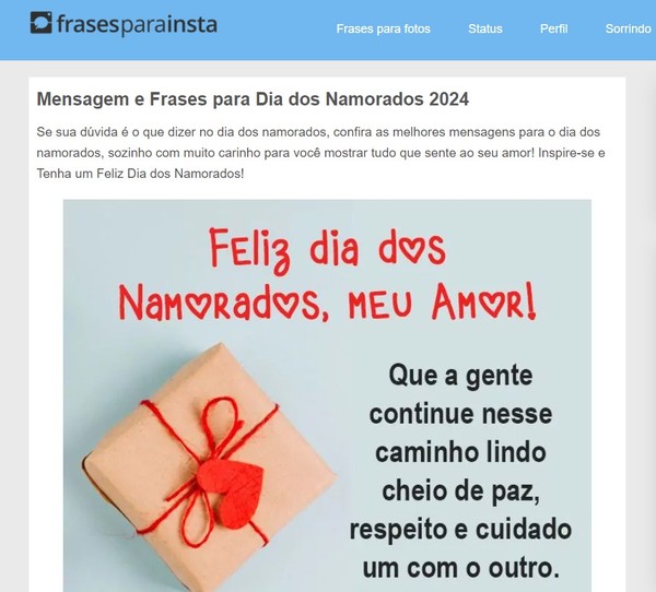 frases dia dos namorados