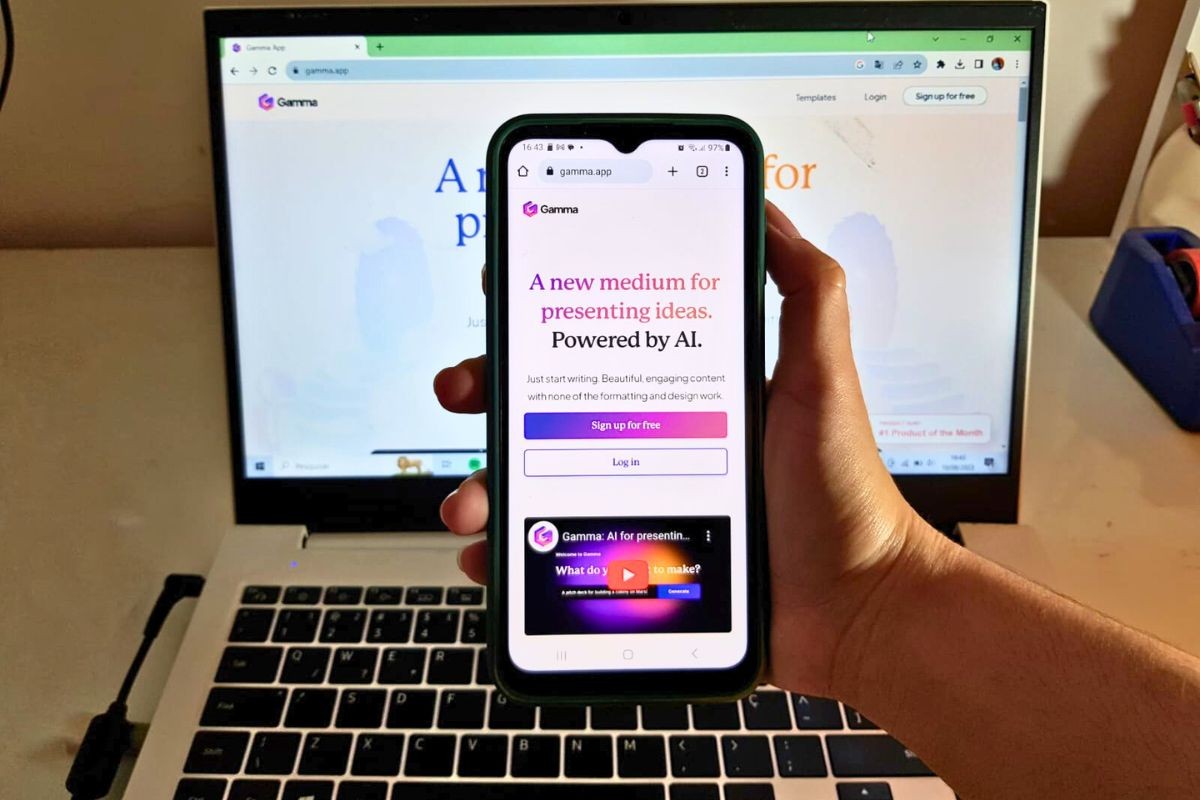 ferramenta de IA para criar slides rápido