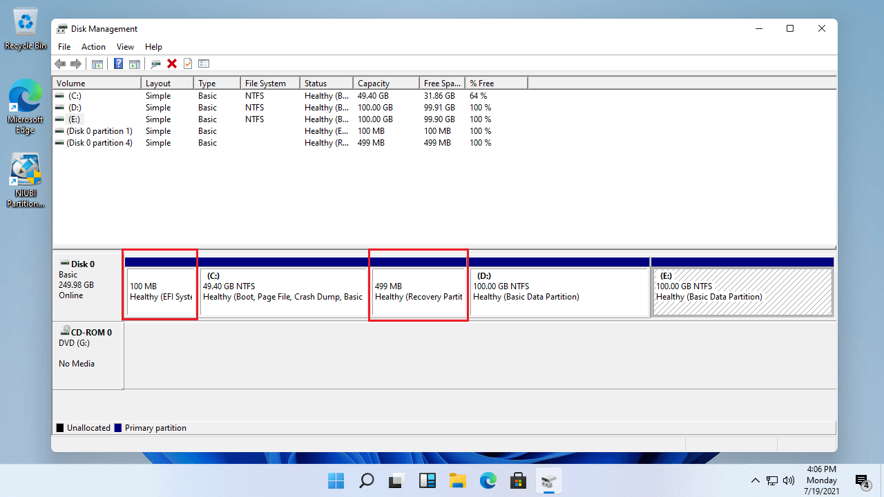 erros comuns ao particionar disco windows