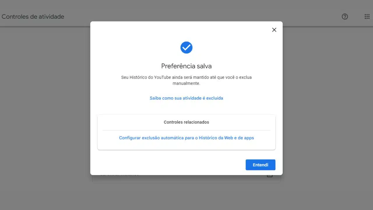 google minhas atividades