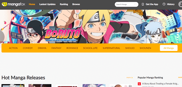 ler capítulos de mangá online