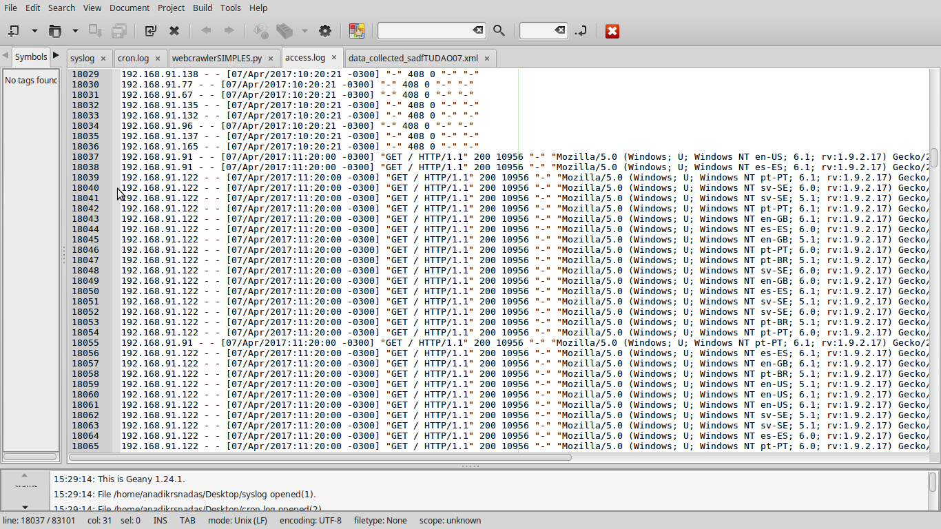 erros comuns em log de servidor e como corrigir