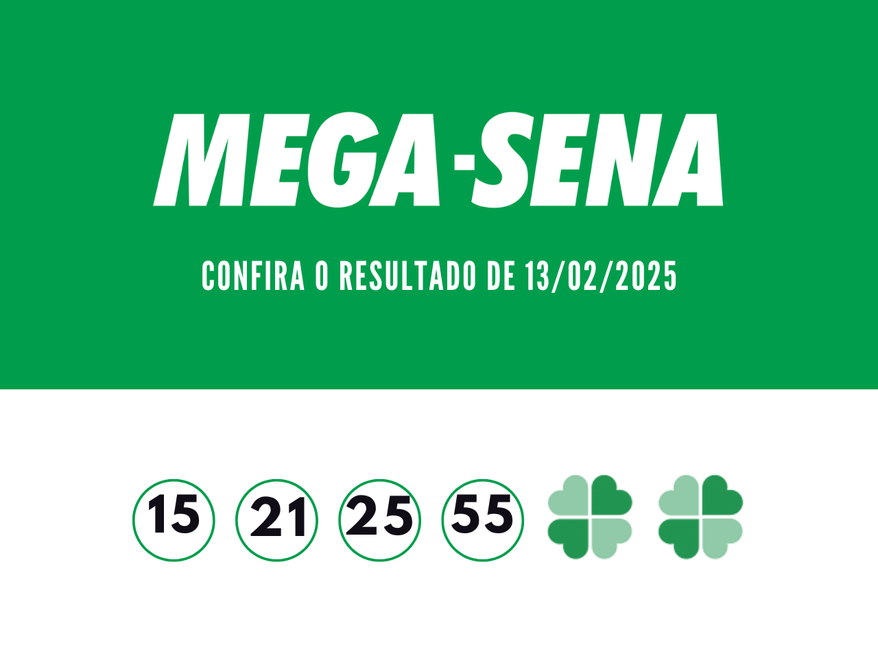 mega sena resultado hoje