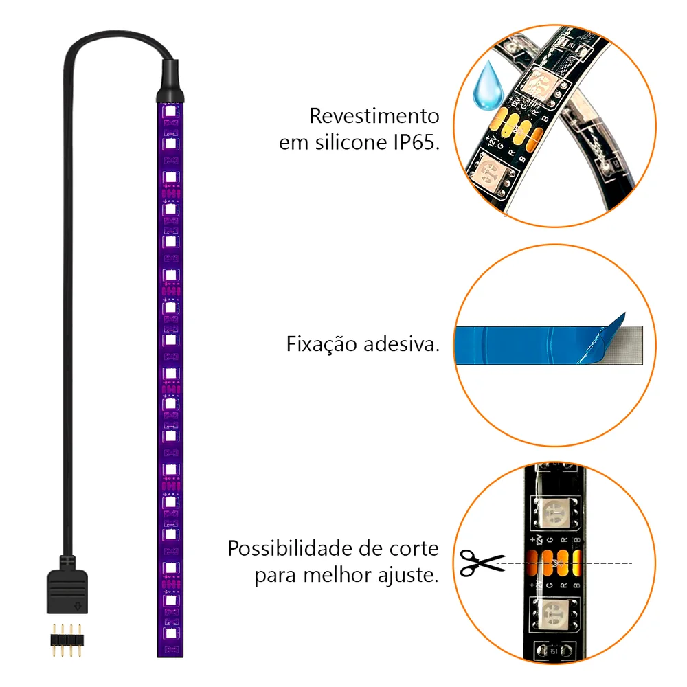 melhor fita de LED para PC