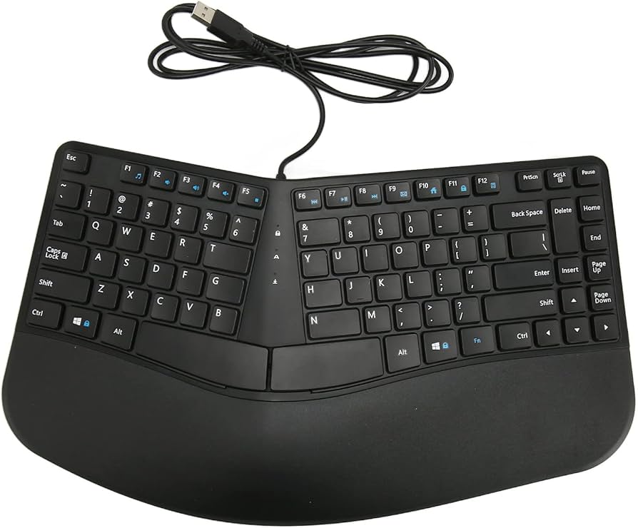 teclado ergonômico compacto
