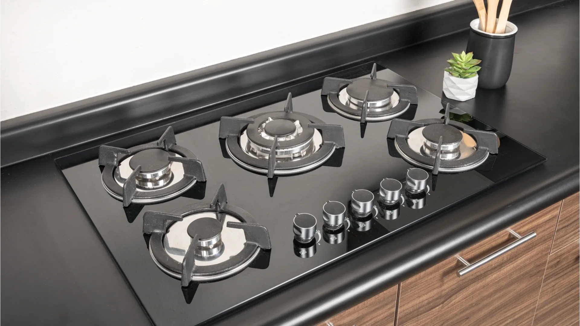 Cooktop 5 bocas a gás com tripla chama
