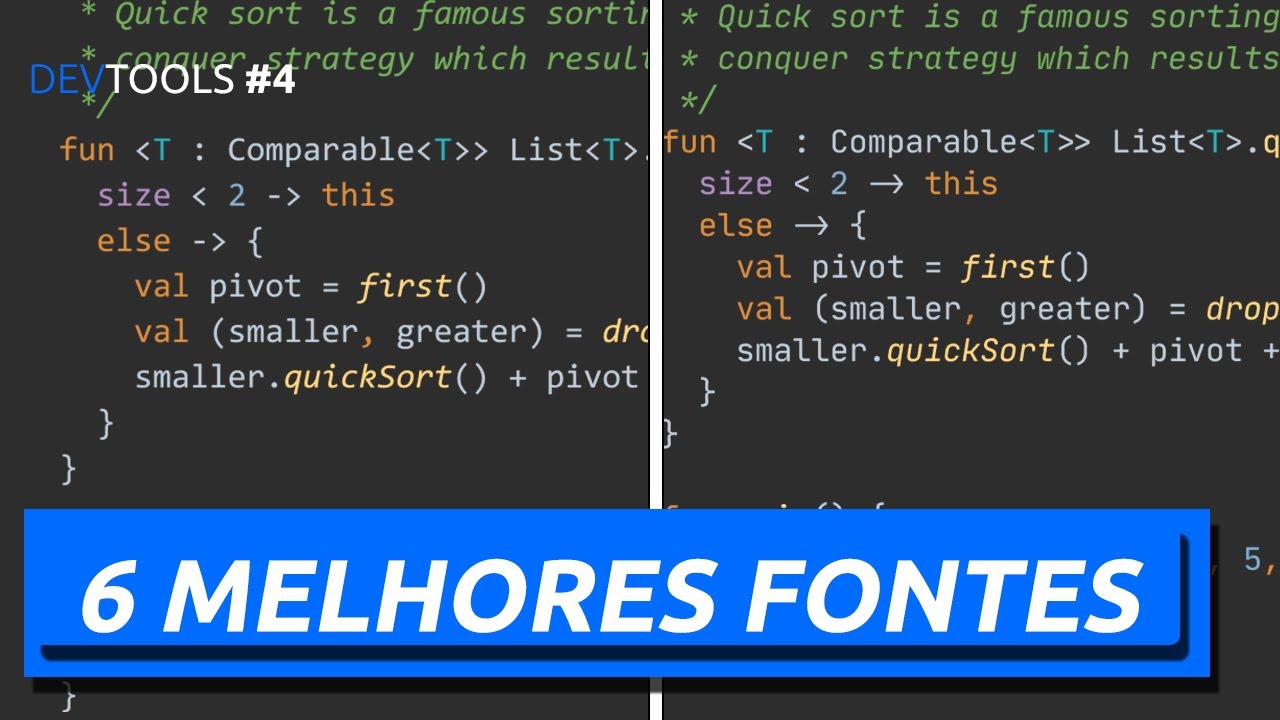 melhores fontes para programar