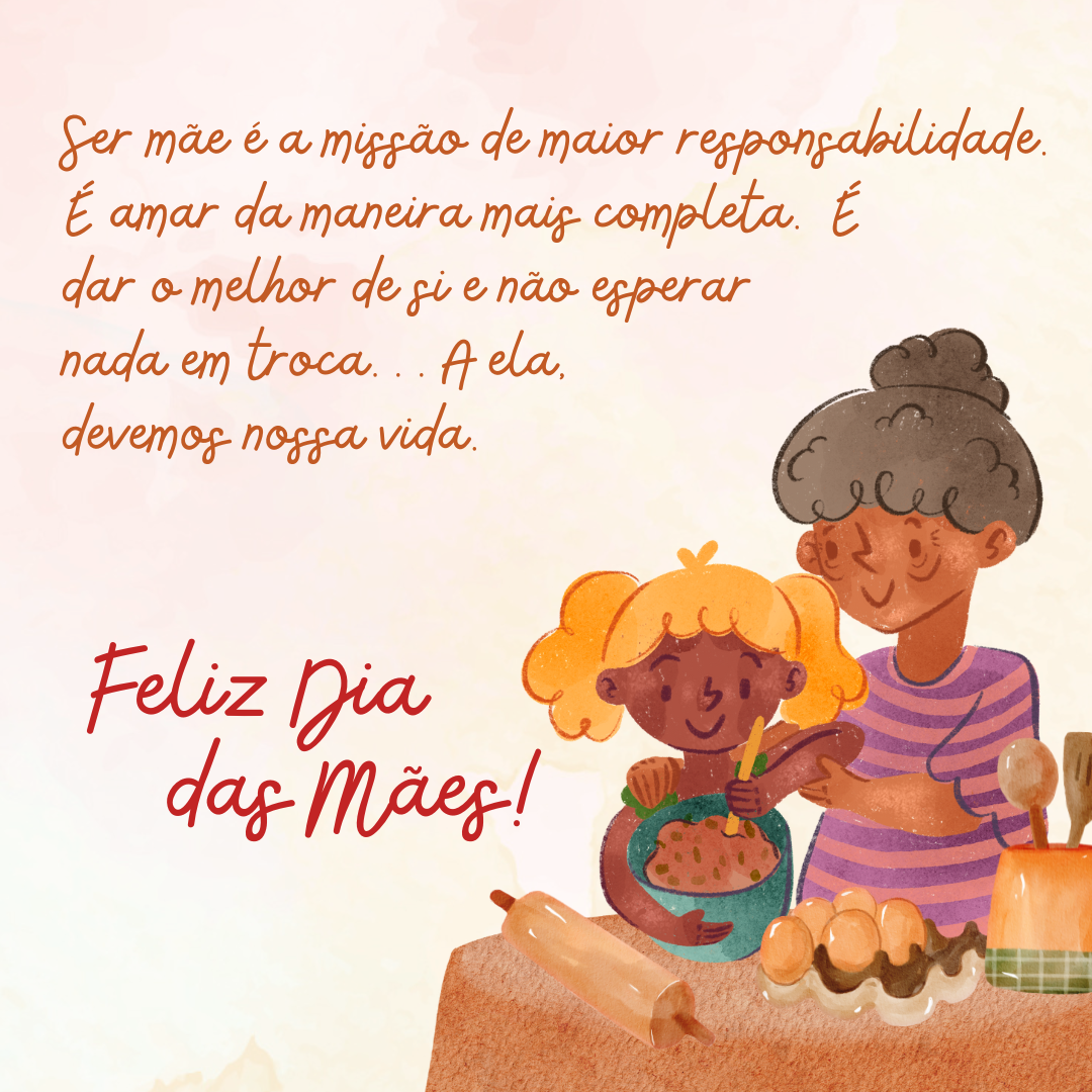 mensagem do dia mãe