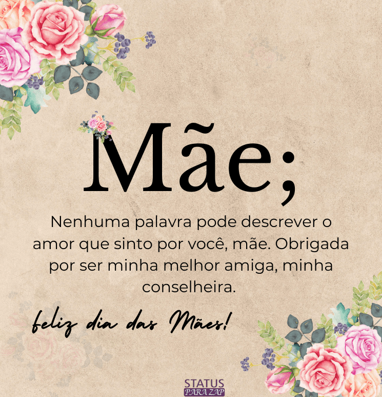 mensagem do dia mãe