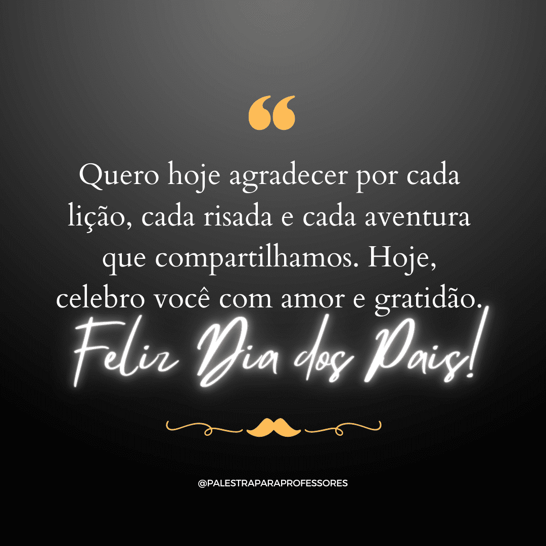 mensagem do dia pais