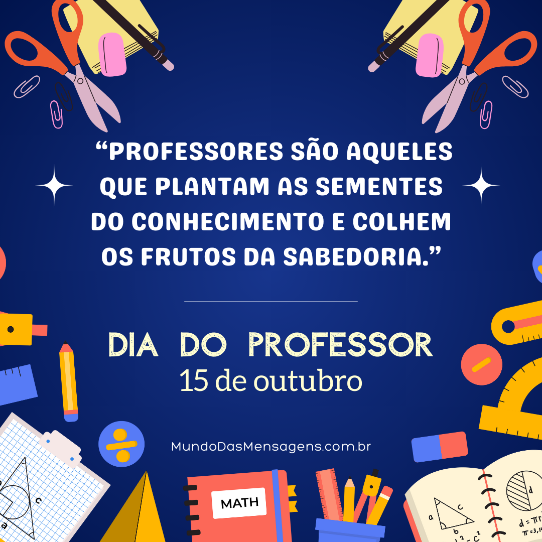 mensagem do dia professor