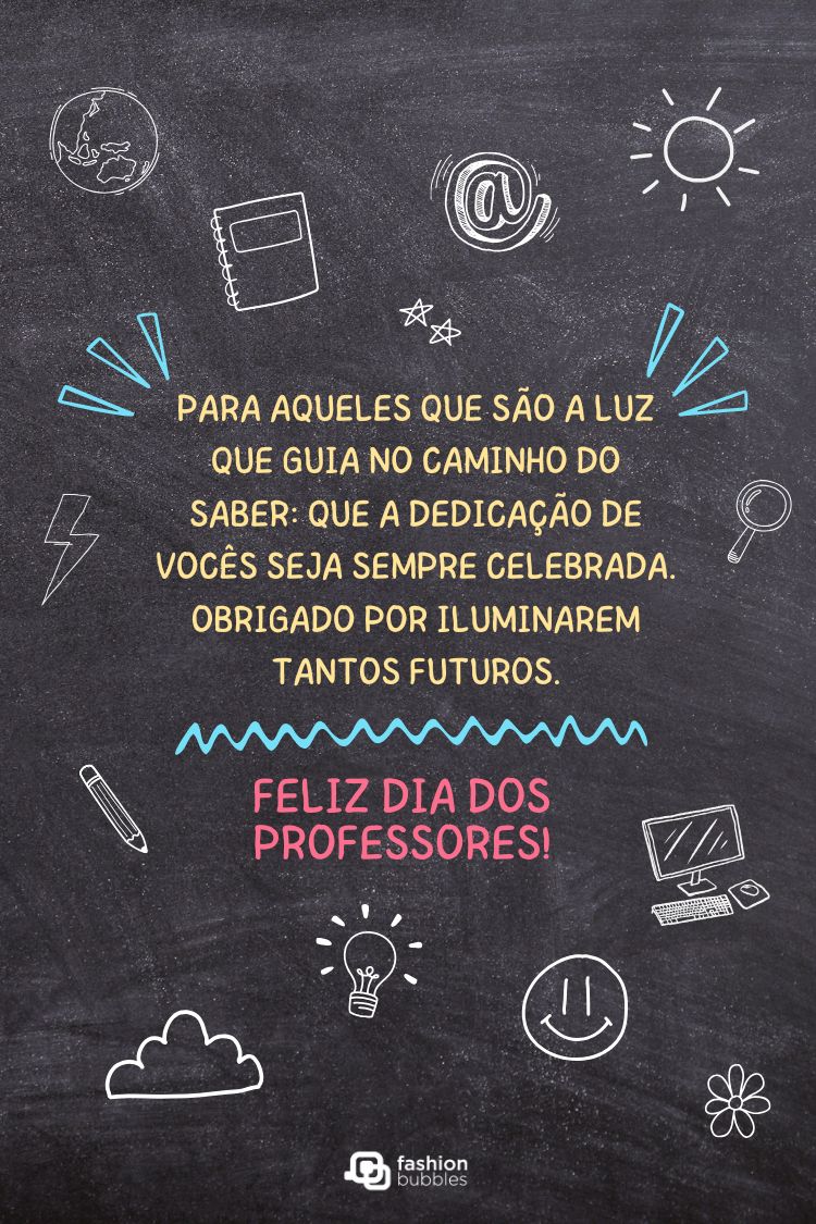 mensagem do dia professor