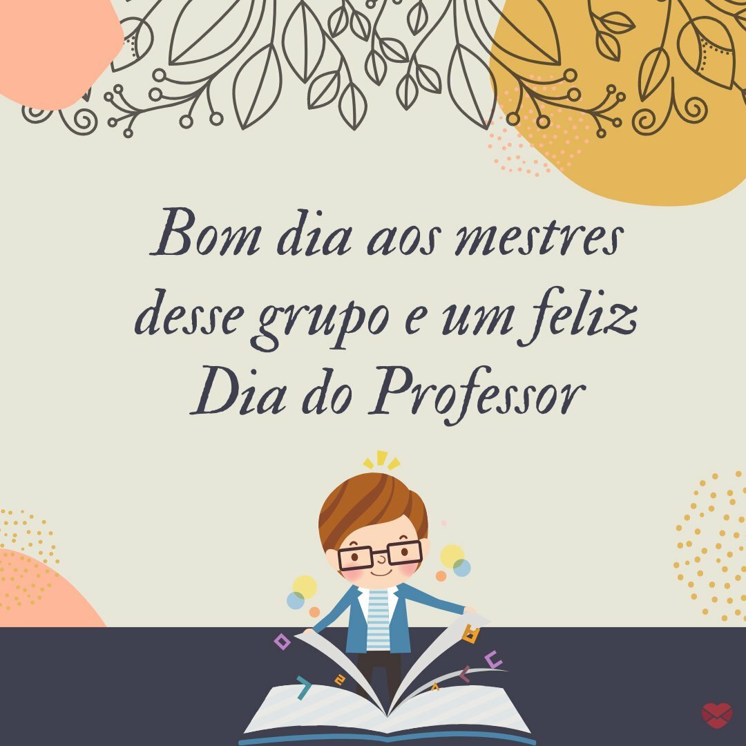 mensagem do dia professor