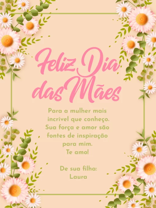 mensagem para o dia das mãe