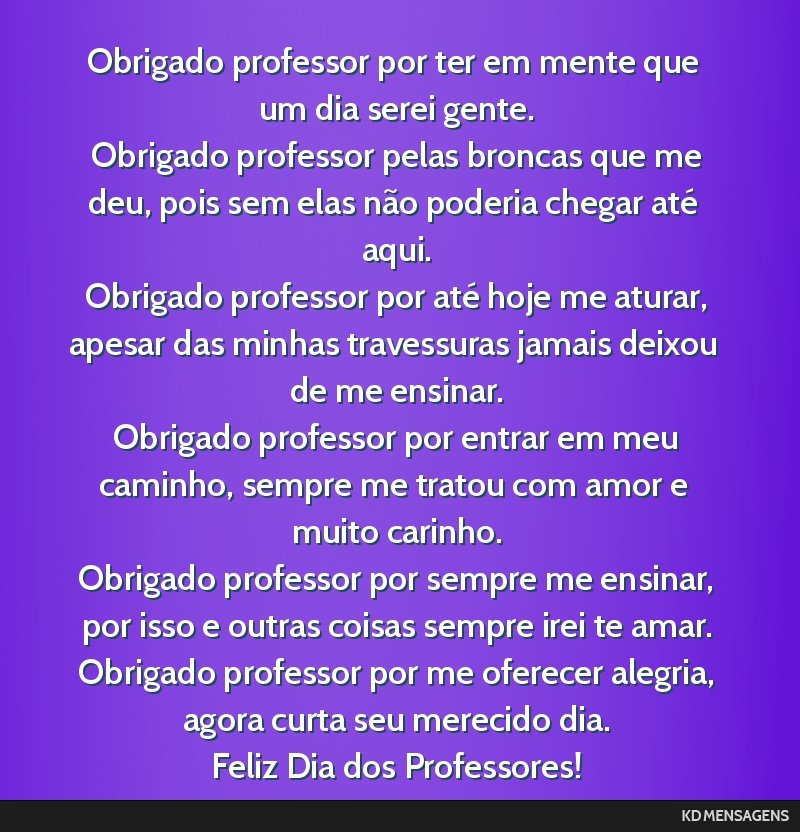 Como escrever uma mensagem de agradecimento para um professor