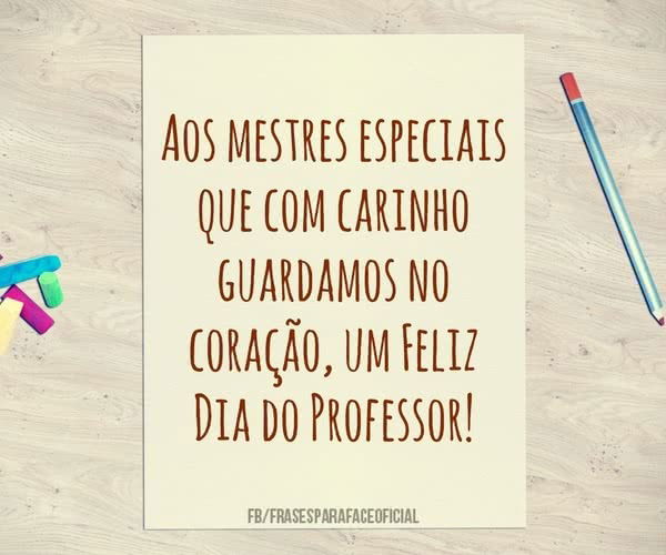 mensagem para o dia dos professores