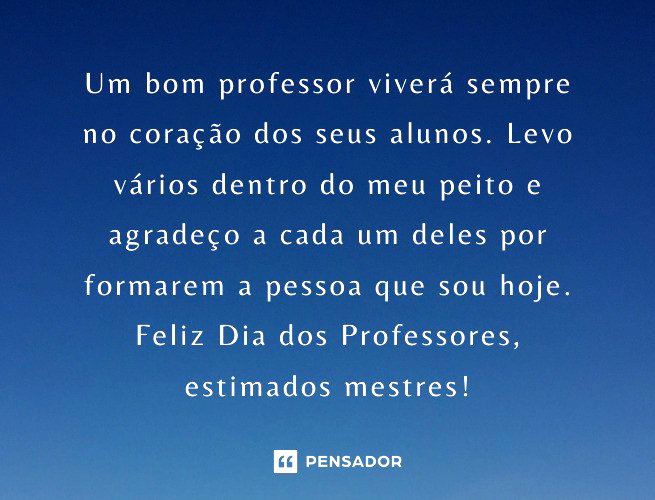 mensagens inspiradoras para o dia dos professores