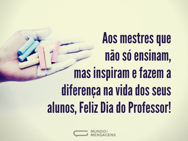 mensagens dia dos professores