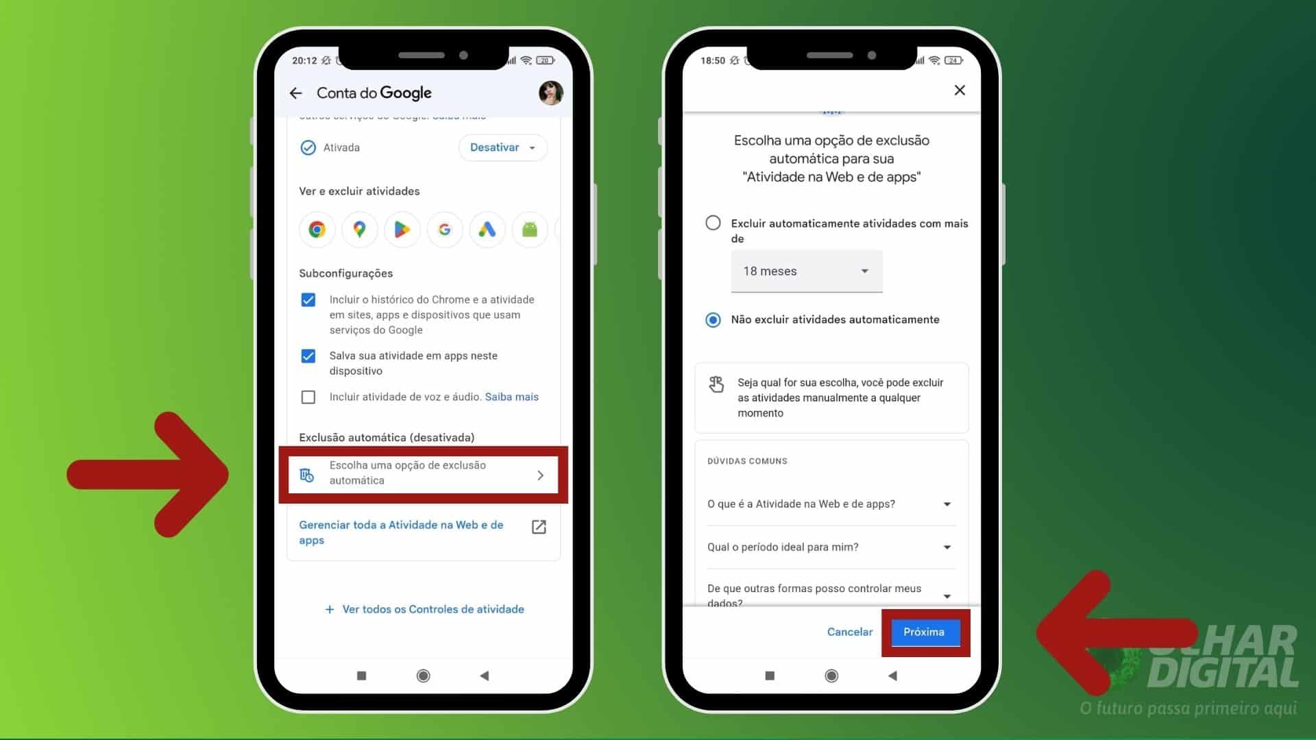 minhas atividade google