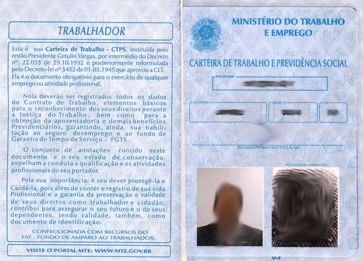 erros comuns ao informar numero carteira trabalho