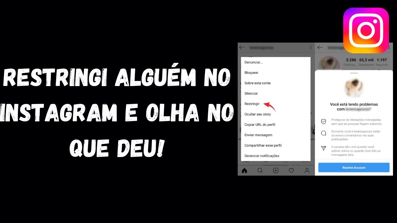 o q é restringir no instagram