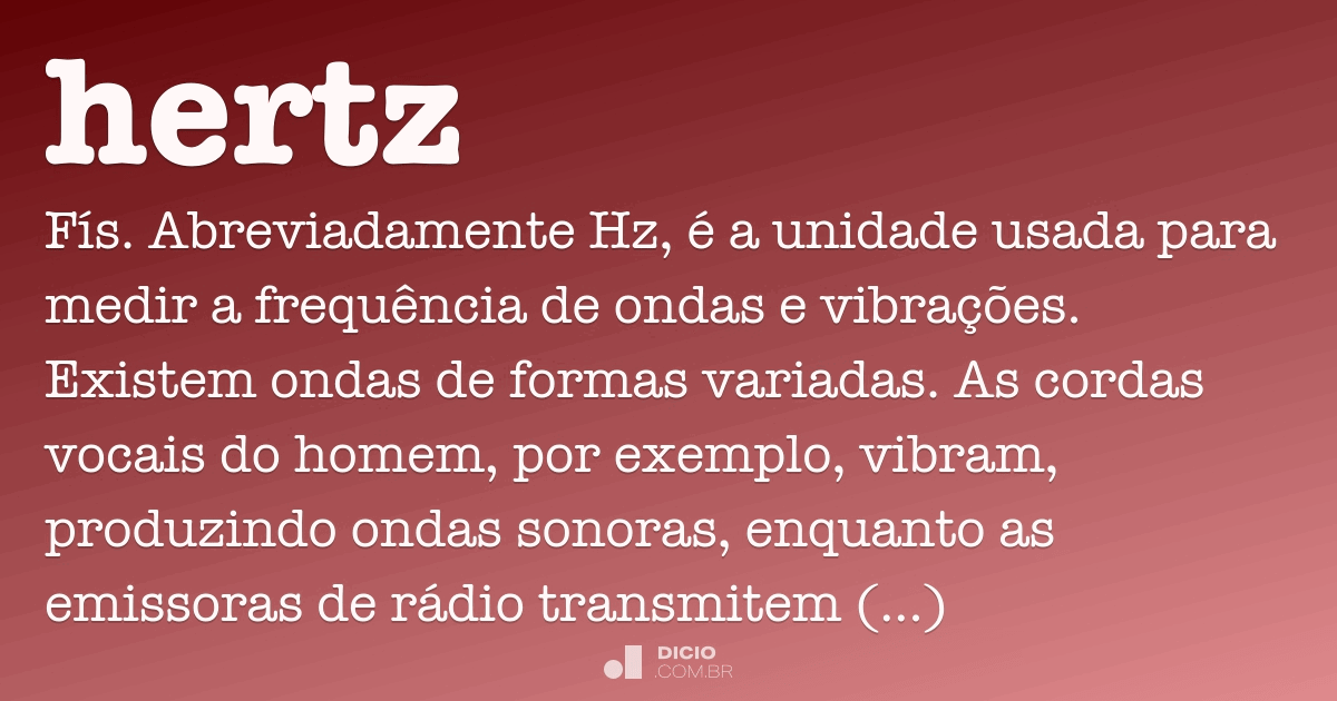 o que significa hertz