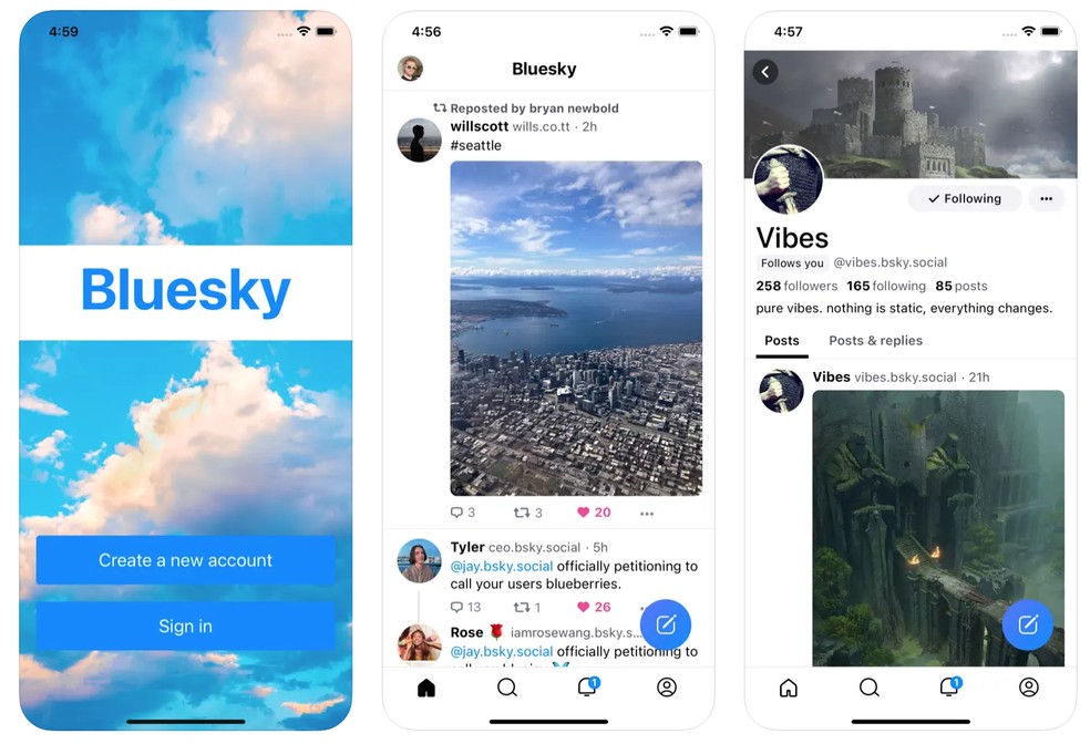 O que é Bluesky app