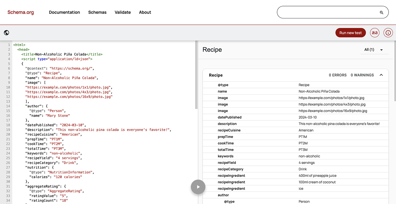 markup schema