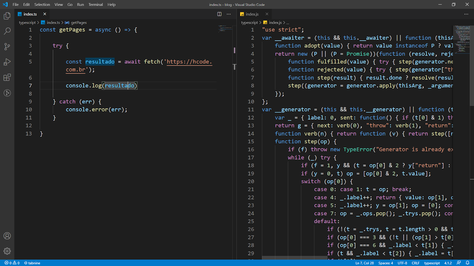 o que é typescript e javascript