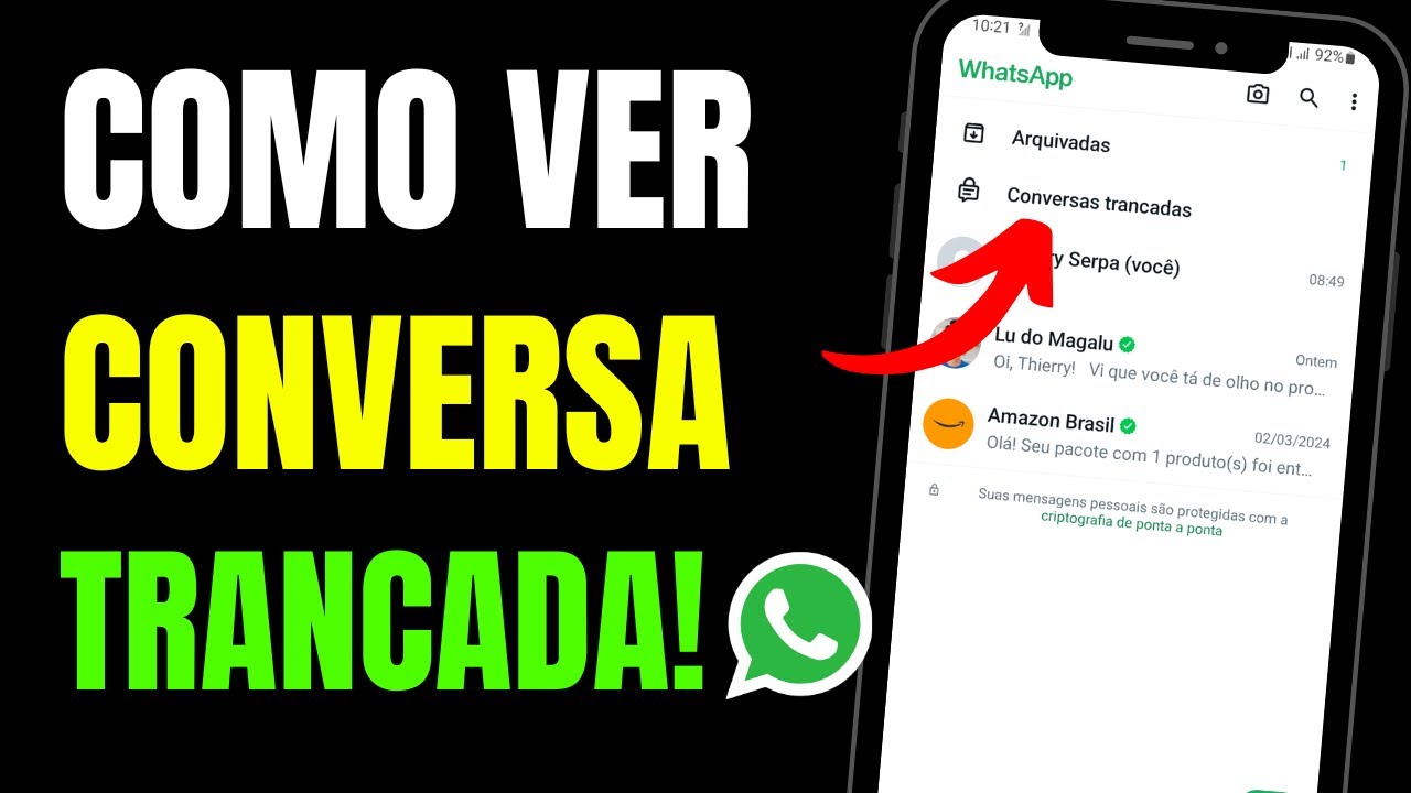 onde ficam as conversas trancadas do whatsapp