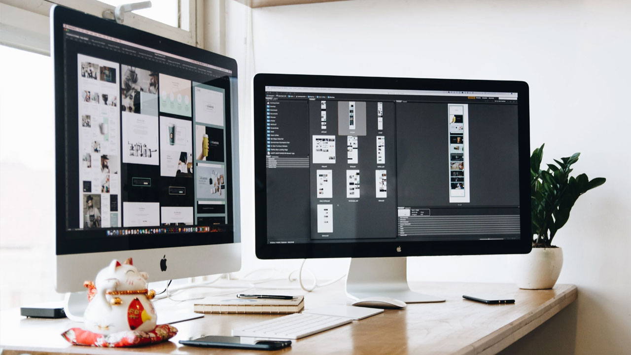 PC com tela dividida