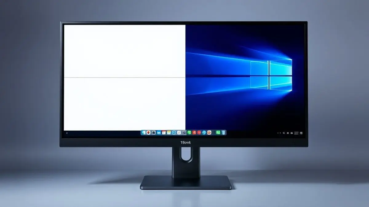 PC com tela dividida