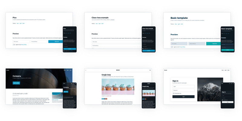 framework css minimalista para html semântico