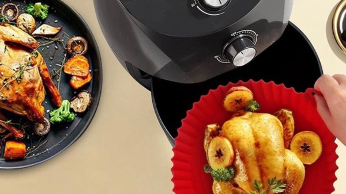 pode colocar forma de alumínio na air fryer