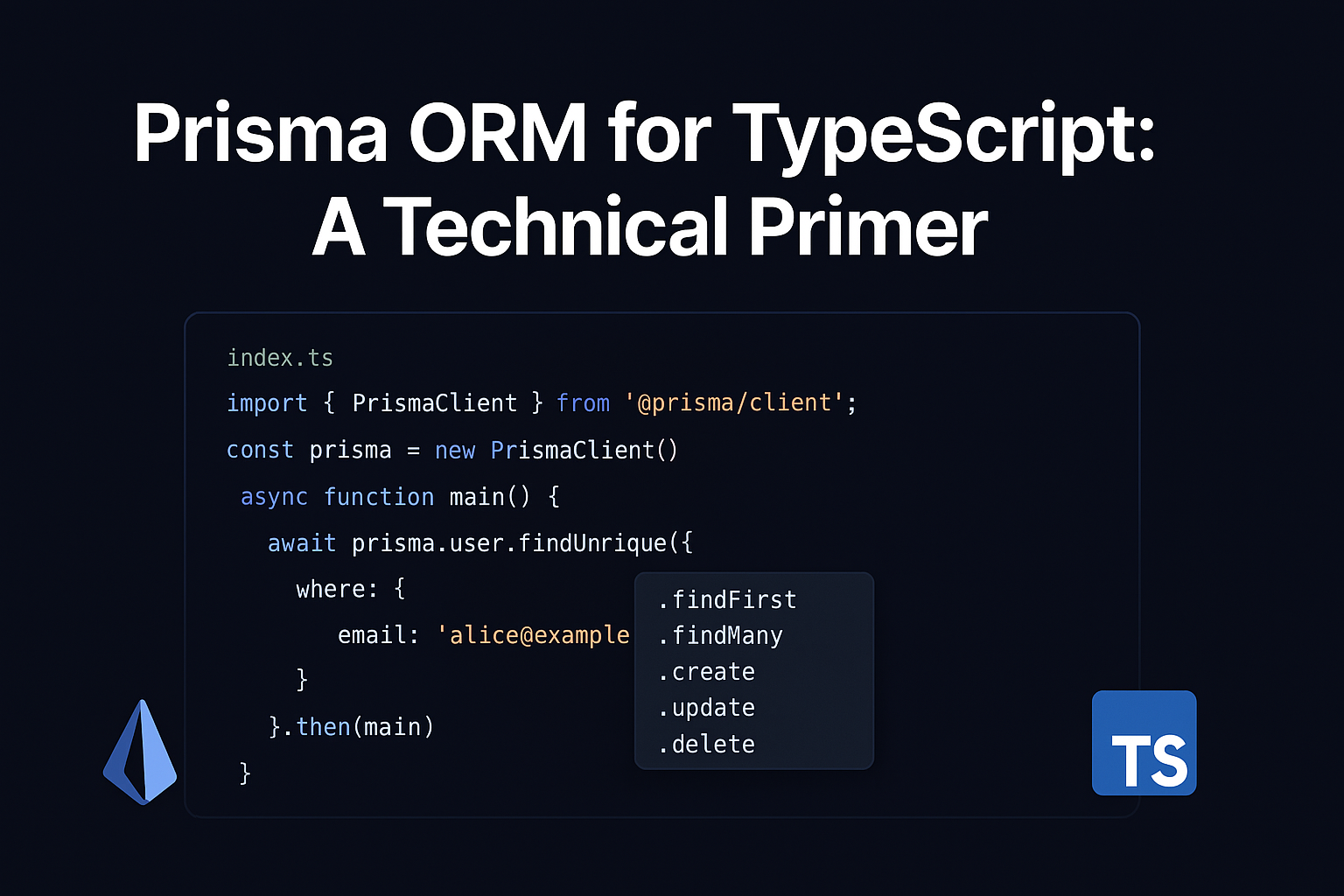 prisma orm para typescript