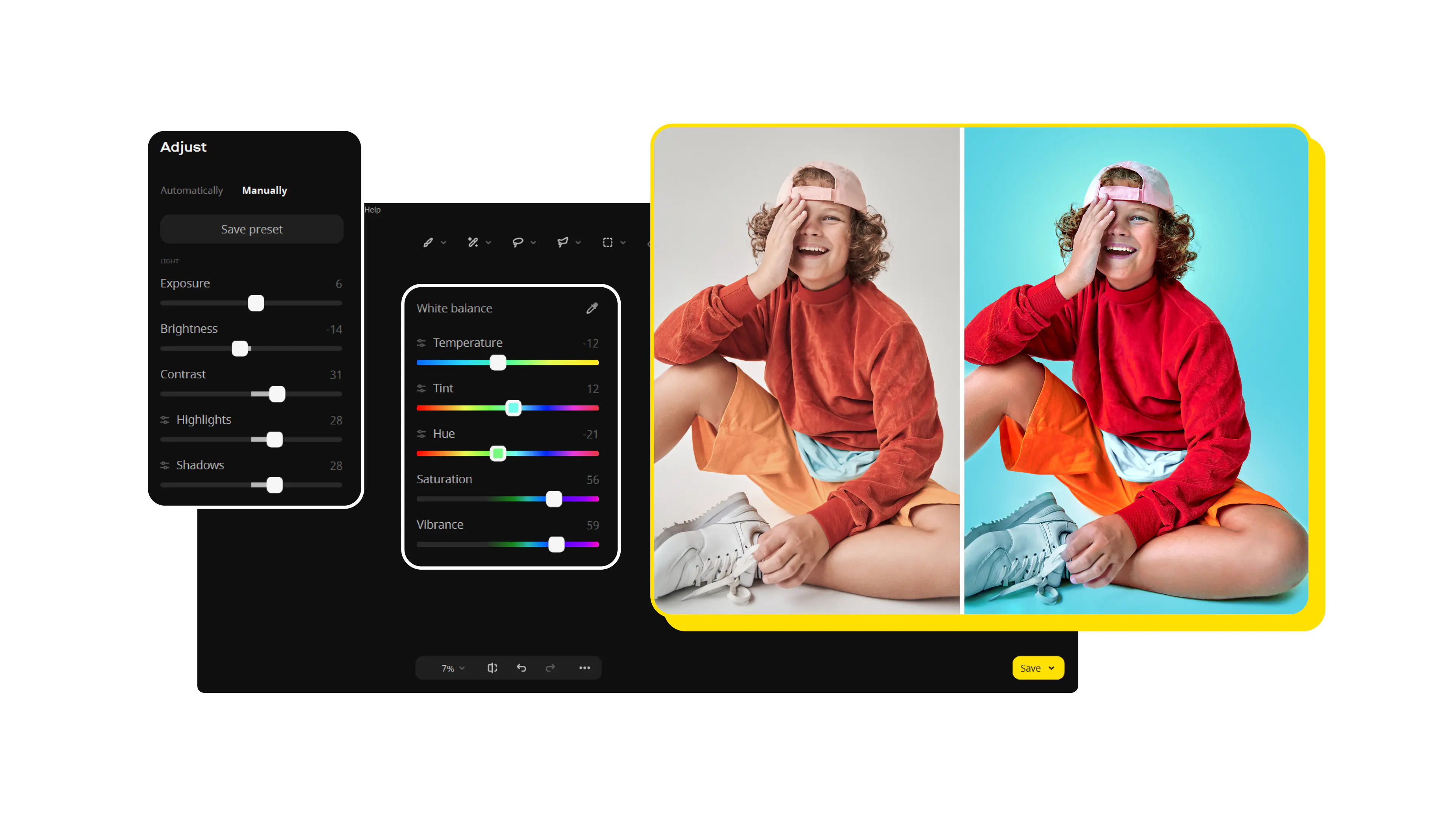 processador para edição de fotos em lote