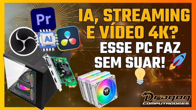 processador para edição de vídeo de unboxing