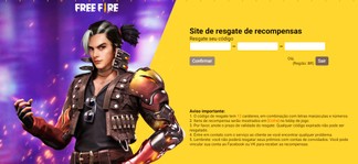 Lista de códigos Free Fire ativos hoje