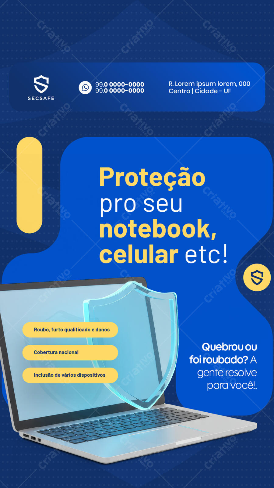 Comparativo de preços: Seguro notebook vs. valor do equipamento