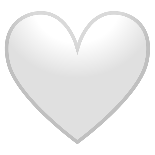 erros ao usar o emoji coração branco