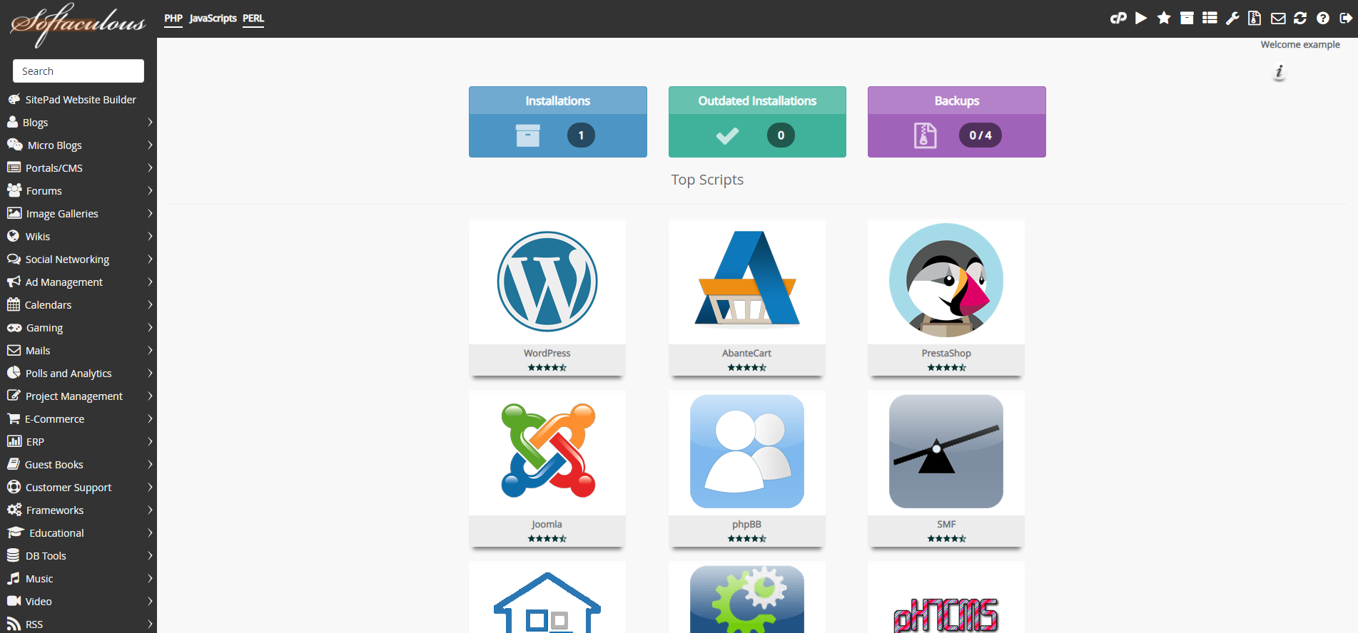 Desenvolvimento Sem Riscos: Usando a Função Staging do Softaculous